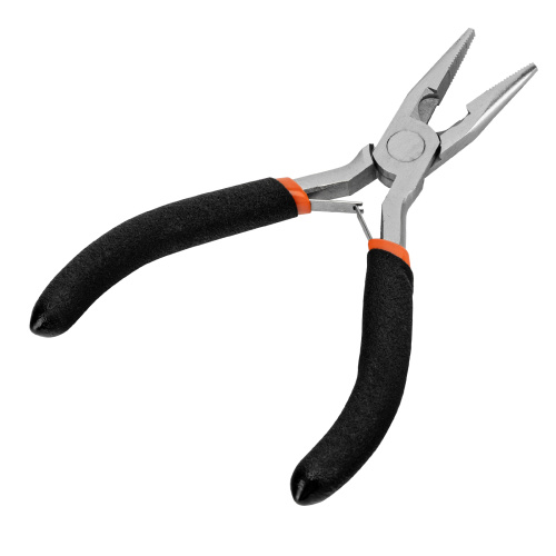 Длинногубцы прямые Mini, 130 мм, никелированные, авторазжим Sparta по ценам производителя в Уфе с доставкой по всей России