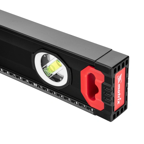 Уровень алюминиевый, усиленный, фрезерованный, 3 глазка, двухкомпонентные рукоятки, 1000 мм Matrix по ценам производителя в Уфе с доставкой по всей России