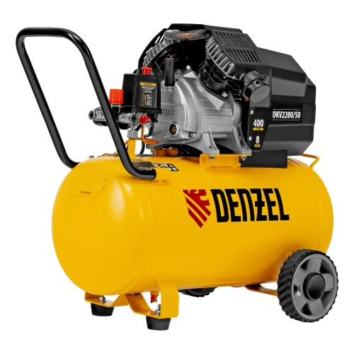 Компрессор воздушный DKV2200/50, Х-PRO 2.2 кВт, 400 л/мин, 50 л Denzel купить в Москве с доставкой по всей России | ProtosMarket.ru