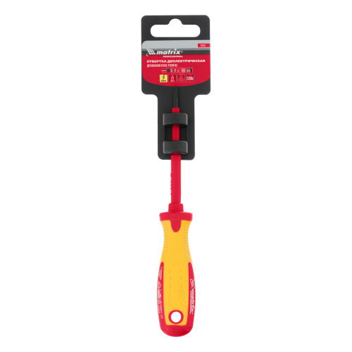 Отвертка Insulated, SL4 x 100 мм, CrMo, до 1000 В, двухкомпонентная рукоятка Matrix Professional по ценам производителя в Уфе с доставкой по всей России