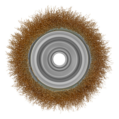 Щетка для УШМ, 100 мм, М14, "чашка", латунированная витая проволока Matrix по ценам производителя в Уфе с доставкой по всей России