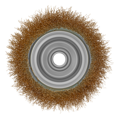 Щетка для УШМ, 100 мм, М14, "чашка", латунированная витая проволока Matrix по ценам производителя в Уфе с доставкой по всей России