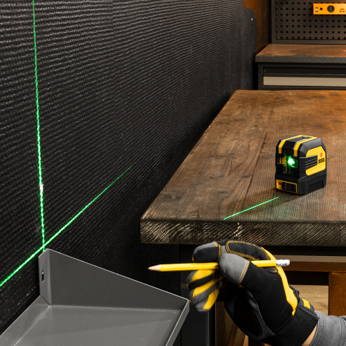 Лазерный уровень LX 03 Green, 30 м, 520 нм, резьба 1/4" Denzel по ценам производителя в Уфе с доставкой по всей России