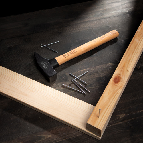 Молоток слесарный, 1000 г, кованый квадратный боек, буковая рукоятка Denzel по ценам производителя в Уфе с доставкой по всей России