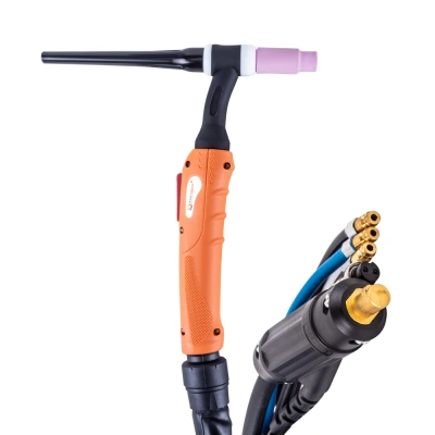 FoxWeld Горелка UnoTIG-18 4м (разъем 35мм2, с кнопкой, ж/охл.) (пр-во FoxWeld/КНР) по ценам производителя в Уфе с доставкой по всей России