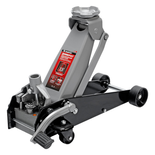 Домкрат гидравлический подкатной, 3.5 т, высота подъема 145-490 мм, с педалью Matrix по ценам производителя в Уфе с доставкой по всей России