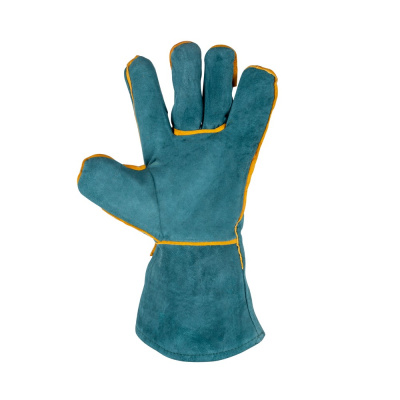 Краги спилковые зелёные (пр-во Foxweld) купить в Москве с доставкой по всей России | ProtosMarket.ru