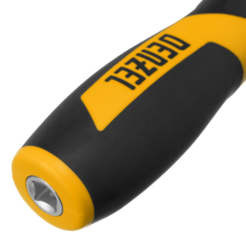 Набор инструментов, 1/2", 1/4", CrV, S2, пластиковый кейс, 64 предмета Denzel по ценам производителя в Уфе с доставкой по всей России