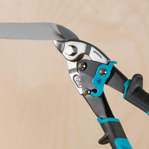 Ножницы по металлу "Piranha", 230 мм, прямой усиленный рез (Bulldog) сталь СrMo, двухкомпонентная рукоятка-ки Gross по ценам производителя в Уфе с доставкой по всей России