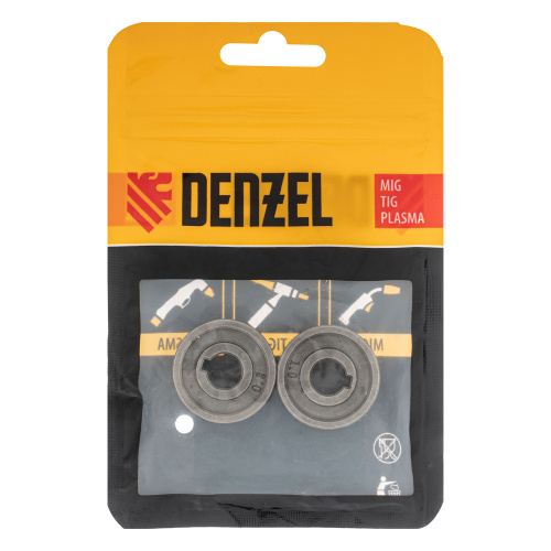 Подающий ролик, зубчатый профиль под флюсовую проволоку 0,8-1мм, 2 шт Denzel по ценам производителя в Уфе с доставкой по всей России