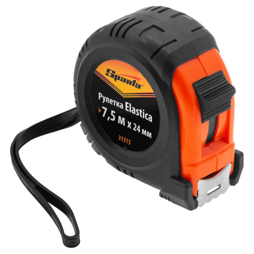 Рулетка Elastica,7,5 м х 24 мм,обрезиненный корпус Sparta по ценам производителя в Уфе с доставкой по всей России