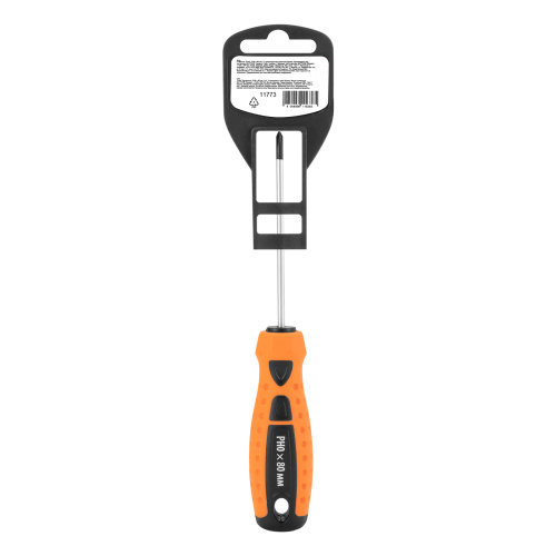 Отвертка "Point", PH0 х 80 мм, CS, двухкомпонентная рукоятка Sparta по ценам производителя в Уфе с доставкой по всей России