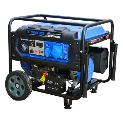 Генератор бензиновый Dinking DKA5500EW (5,5кВт, электростартер, 15лс, колёса) по ценам производителя в Уфе с доставкой по всей России