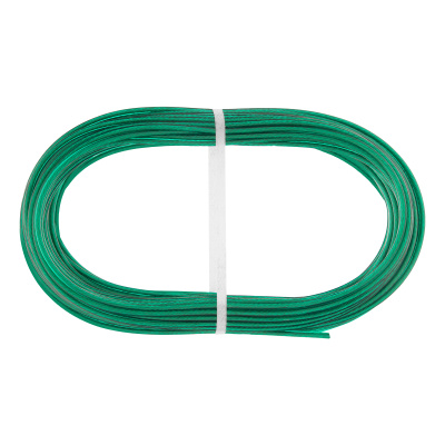 Трос металлополимерный зеленый ПР-3.0, толщина 3.0 мм, моток 20 метров Сибртех по ценам производителя в Уфе с доставкой по всей России