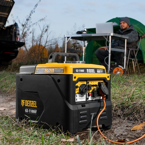 Генератор инверторный GS-1100iF, 1,1 кВт, 230 В, ручной старт DENZEL купить в Москве с доставкой по всей России | ProtosMarket.ru