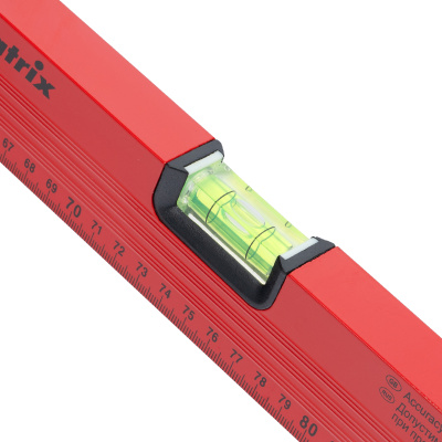 Уровень алюминиевый, 1500 мм, 3 глазка, красный, линейка Matrix по ценам производителя в Уфе с доставкой по всей России