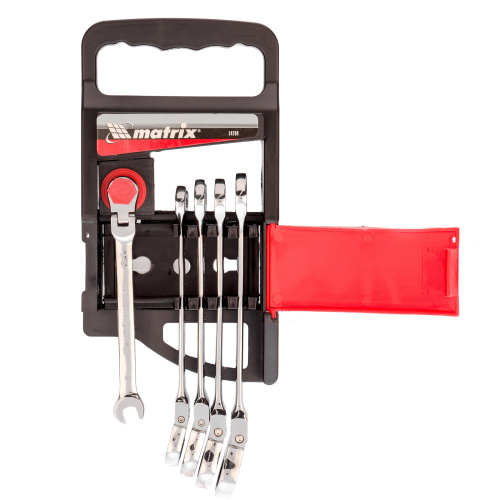 Набор ключей комбинированных, трещоточных шарнирных 5 шт. Matrix по ценам производителя в Уфе с доставкой по всей России