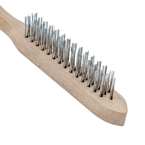 Щетка трехрядная металлическая с деревянной ручкой Sparta по ценам производителя в Уфе с доставкой по всей России
