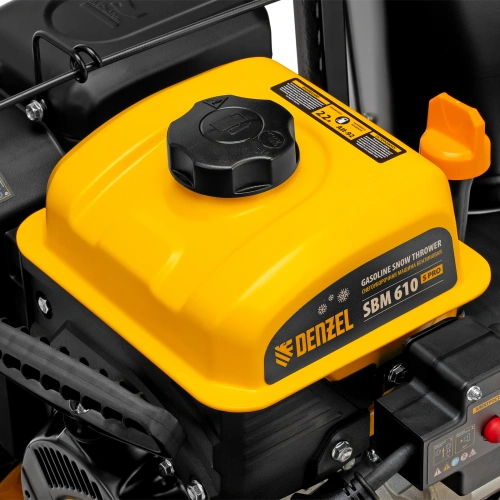 Бензиновая снегоуборочная машина SBM 610S PRO, 212 cc, электростартер, фара, обогрев Denzel по ценам производителя в Уфе с доставкой по всей России