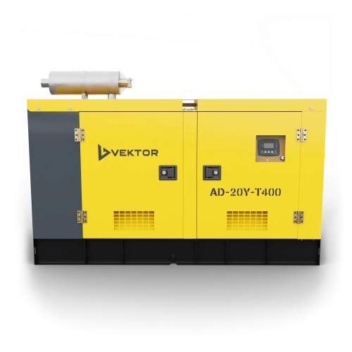 Дизельный генератор Vektor AD-20Y-T400 в шумозащитном кожухе по ценам производителя в Уфе с доставкой по всей России
