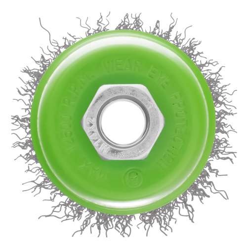 Щетка для УШМ, 65 мм, М14, "чашка", витая проволока 0.3 мм Сибртех по ценам производителя в Уфе с доставкой по всей России