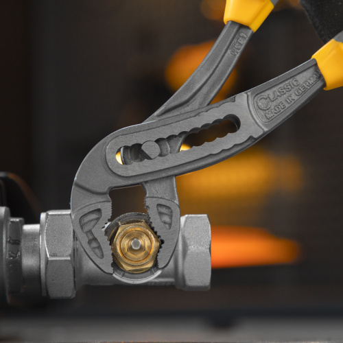 Клещи переставные, трехкомпонентные рукоятки 240 мм Denzel по ценам производителя в Уфе с доставкой по всей России