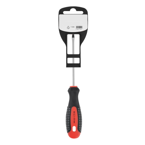 Отвертка Fusion, SL3 х 80 мм, CrV, трехкомпонентная рукоятка "Anti slip" Matrix по ценам производителя в Уфе с доставкой по всей России