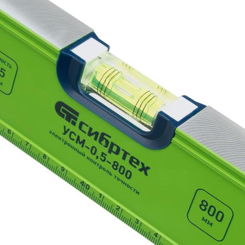 Уровень алюминиевый УСМ-0,5-800, фрезерованный, 3 глазка, магнитный, рукоятки, 800 мм Сибртех по ценам производителя в Уфе с доставкой по всей России