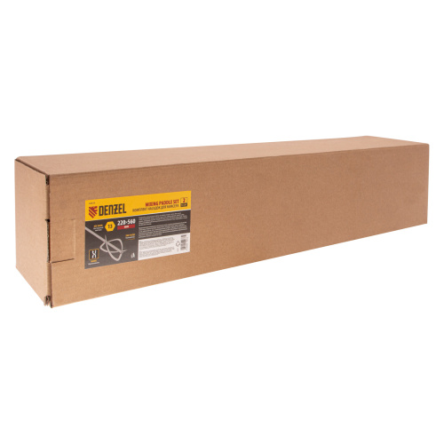 Комплект насадок для строительного миксера, 2шт., 220х560 мм, оцинкованные, хвостовик HEX13 Denzel по ценам производителя в Уфе с доставкой по всей России