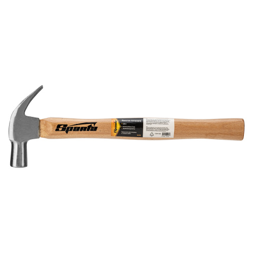 Молоток-гвоздодер, 225 г, боек 22 мм, деревянная рукоятка Sparta по ценам производителя в Уфе с доставкой по всей России