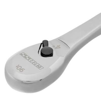 Ключ-трещотка 1/4", CrV, 90 зубьев, усиленный, хром Gross по ценам производителя в Уфе с доставкой по всей России