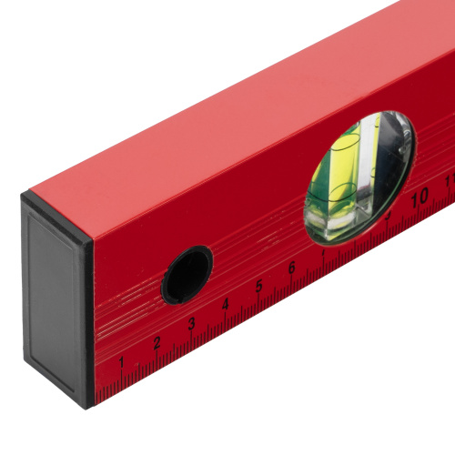 Уровень алюминиевый, 1000 мм, 3 глазка, красный, линейка Matrix по ценам производителя в Уфе с доставкой по всей России