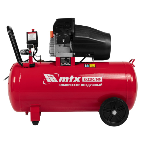 Компрессор воздушный КК-2200/100, 2,2 кВт, 350 л/мин, 100 л, прямой привод, масляный MTX по ценам производителя в Уфе с доставкой по всей России