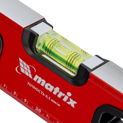 Уровень алюминиевый, фрезерованный, 3 глазка, рукоятки, 600 мм Matrix по ценам производителя в Уфе с доставкой по всей России