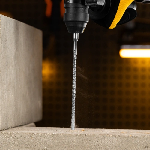 Бур по бетону, цельная крестовая пластина, 6x265 мм, SDS PLUS Denzel по ценам производителя в Уфе с доставкой по всей России