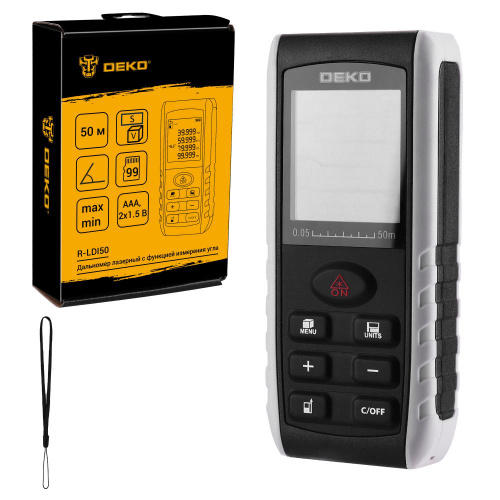 Дальномер лазерный c функцией измерения угла DEKO R-LDI50 по ценам производителя в Уфе с доставкой по всей России