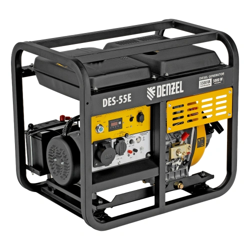 Генератор дизельный DES-55E, 5,5 кВт, 230 В, 11 л, электростартер Denzel по ценам производителя в Уфе с доставкой по всей России