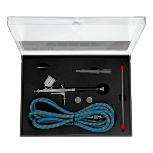 Аэрограф с верхним бачком AB1, 0.2/0.3/0.5 мм, 7 мл, 9 л/мин Denzel по ценам производителя в Уфе с доставкой по всей России