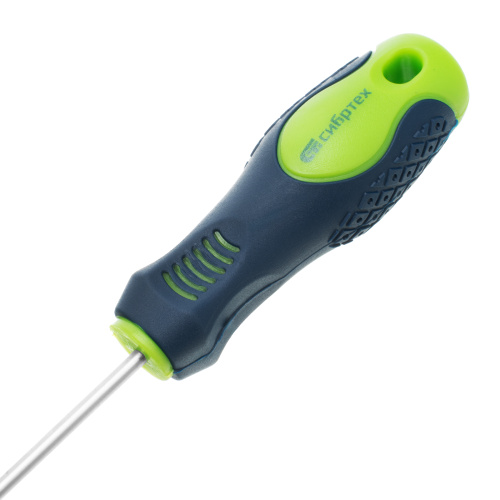 Отвертка, SL3 х 150 мм, CrV, двухкомпонентная рукоятка Сибртех по ценам производителя в Уфе с доставкой по всей России