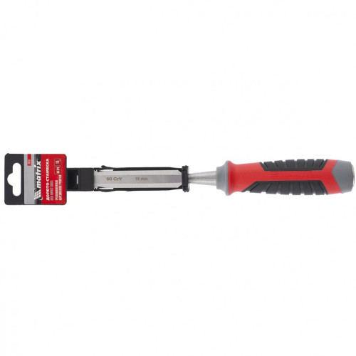 Долото-стамеска, 16 мм, 60 CrV, трехкомпонентная обрезиненная рукоятка Matrix по ценам производителя в Уфе с доставкой по всей России