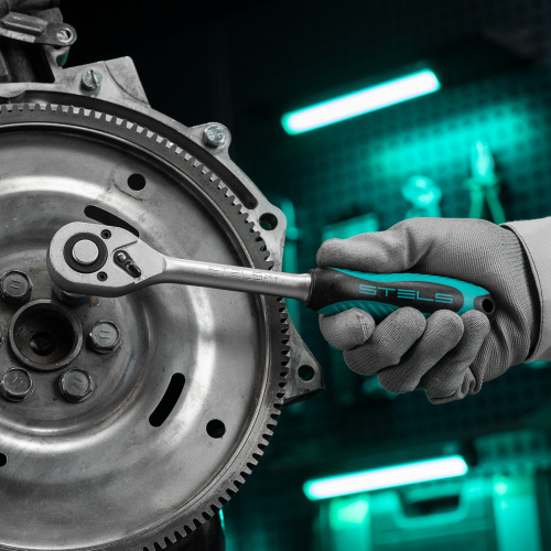 Набор торцевых головок с трещоткой, 1/2" и 1/4", 68 предметов Stels по ценам производителя в Уфе с доставкой по всей России