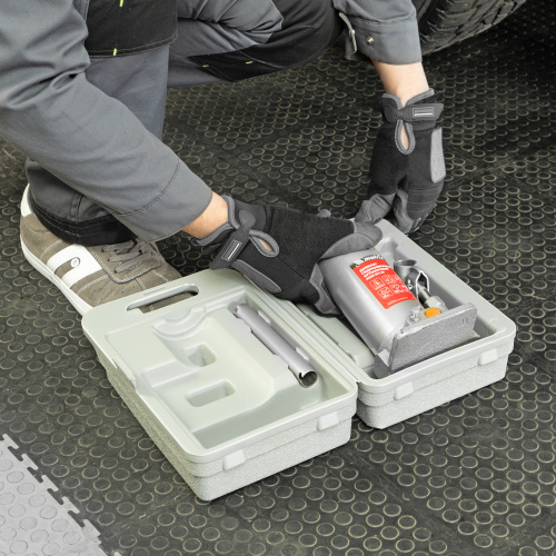 Домкрат гидравлический бутылочный, 5 т, h подъема 197-382 мм, в пластиковом кейсе Matrix по ценам производителя в Уфе с доставкой по всей России