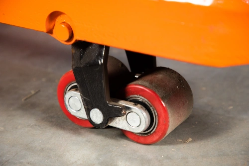 Тележка гидравлическая для рулонов 2500 кг 1150х1150 мм полиуретановые колеса TOR HZT по ценам производителя в Уфе с доставкой по всей России