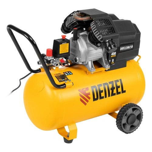 Компрессор воздушный DKV2200/50, Х-PRO 2.2 кВт, 400 л/мин, 50 л Denzel купить в Москве с доставкой по всей России | ProtosMarket.ru