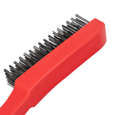 Щетка зачистная пятирядная, закаленная прямая проволока с пластиковой ручкой Matrix по ценам производителя в Уфе с доставкой по всей России