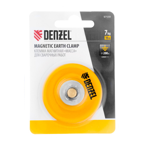 Клемма магнитная "масса" для сварочных работ Denzel по ценам производителя в Уфе с доставкой по всей России