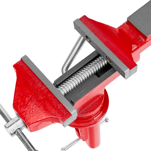 Тиски слесарные, 80 мм, настольные, поворотные, c наковальней MTX по ценам производителя в Уфе с доставкой по всей России