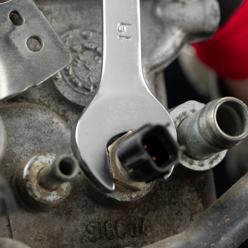 Ключ комбинированный, 19 мм, CrV, матовый хром Stels по ценам производителя в Уфе с доставкой по всей России