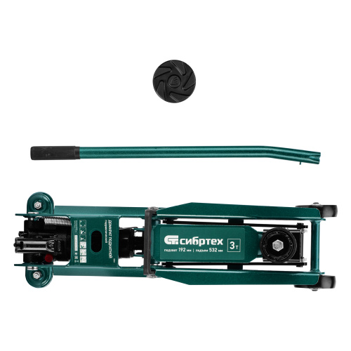 Домкрат гидравлический подкатной, 3 т, 192-532 мм, SUV Сибртех по ценам производителя в Уфе с доставкой по всей России