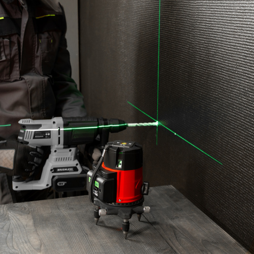 Лазерный уровень CRL-30G, 30 м, зеленый луч, акк. Li 2400 mah, резьба 5/8" MTX по ценам производителя в Уфе с доставкой по всей России